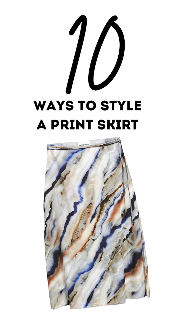 10 ways to style a print skirt