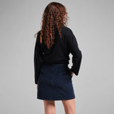 DEDICATED Majorna corduroy skirt navy women