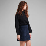 DEDICATED Majorna corduroy skirt navy women