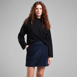 DEDICATED Majorna corduroy skirt navy women