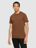 KCA 1010053 Regular striped basic t-shirt 8035 dark brown stripe men