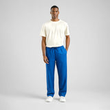 DEDICATED Klitmoeller linen pants limoges blue men