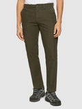 KCA 1070076 Chuck regular flannel chino pants 1100 dark olive men