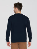 KCA 1080067 Vagn regular crew neck jumper 1001 total eclipse men