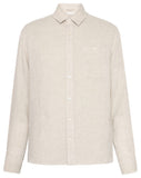 KCA 1090011 Regular linen shirt 1449 light feather gray men