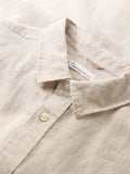 KCA 1090011 Regular linen shirt 1449 light feather gray men