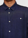 KCA 1090011 Regular linen shirt 1450 total eclipse men