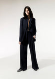 ARMEDANGELS Kaayua pinstripe trousers night sky white women