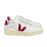 VEJA V-90 O.T. Leather extra white marsala women