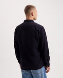 KUYICHI Lawrence cross corduroy shirt midnight blue men