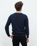 KUYICHI Noel crewneck jumper dark navy men