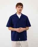 ROTHOLZ Bowling shirt navy pinstripe unisex