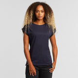 DEDICATED Visby base t-shirt navy women