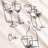 DEDICATED Visby oui wine t-shirt off-white women