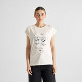 DEDICATED Visby oui wine t-shirt off-white women