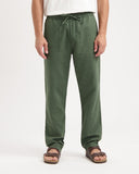 KUYICHI Tyler linen pants moss green men