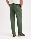 KUYICHI Tyler linen pants moss green men