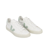 VEJA Campo chromefree leather extra white matcha women