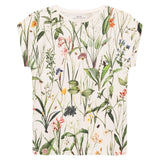 DEDICATED Visby flower field t-shirt off white women