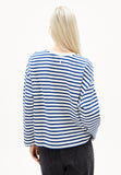 ARMEDANGELS Frankaa Maarlen stripe undyed lapis blue women