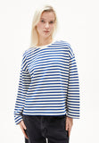 ARMEDANGELS Frankaa Maarlen stripe undyed lapis blue women