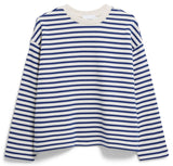 ARMEDANGELS Frankaa Maarlen stripe undyed lapis blue women