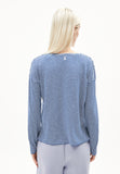 ARMEDANGELS Xianaa Lovely Stripes longsleeve lapis blue oatmilk women