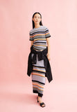 ARMEDANGELS Maaya stripes knit top misty morning deep roselilly women