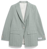 ARMEDANGELS Mikulaa striped blazer seagreen light oatmilk women