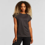 DEDICATED Visby base t-shirt charcoal women