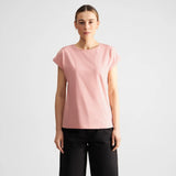 DEDICATED Visby base t-shirt silver pink women