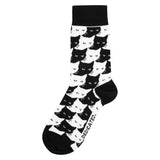 DEDICATED Gift Box Socks Sigtuna Pepita cats pattern 3-pack women