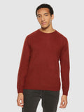 KCA 80624 O-neck wool knit jumper 1478 fired brick men