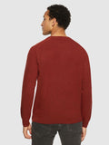 KCA 80624 O-neck wool knit jumper 1478 fired brick men