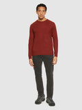 KCA 80624 O-neck wool knit jumper 1478 fired brick men