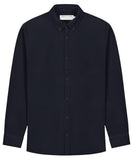 KUYICHI Lawrence cross corduroy shirt midnight blue men