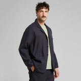 DEDICATED Hornstull linen blazer phantom black men