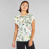 DEDICATED Visby flower field t-shirt off white women