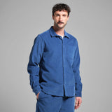 DEDICATED Varberg corduroy shirt true blue men