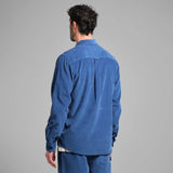 DEDICATED Varberg corduroy shirt true blue men