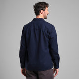 DEDICATED Rute flannel base shirt navy men