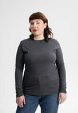 MELAWEAR Dhivya longsleeve anthracite blend women