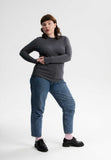 MELAWEAR Dhivya longsleeve anthracite blend women