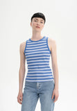 MELAWEAR Drisna stripes rib tank top blue white women