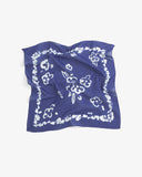 ROTHOLZ Flowery bandana dark navy unisex