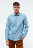 GIVN BERLIN Devis denim shirt light blue men