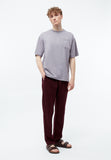 GIVN BERLIN Eric linen trousers burgundy men