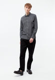 GIVN BERLIN Devis denim shirt washed black men