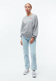 GIVN BERLIN Ariana heart sweatshirt grey melange women