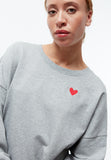 GIVN BERLIN GBAriana heart sweatshirt grey melange women